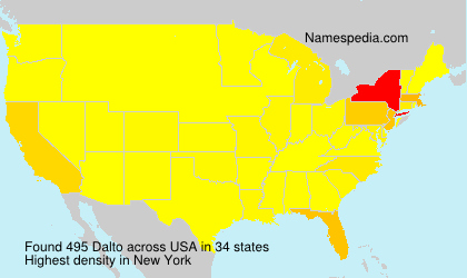 Surname Dalto in USA