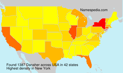 Surname Danaher in USA