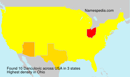 Surname Danculovic in USA