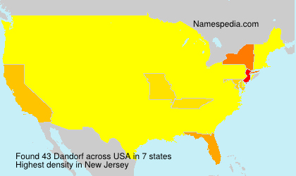 Surname Dandorf in USA