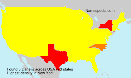 Surname Danelis in USA
