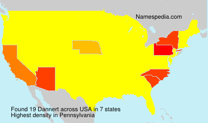 Surname Dannert in USA