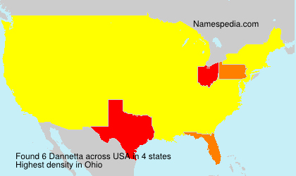 Surname Dannetta in USA