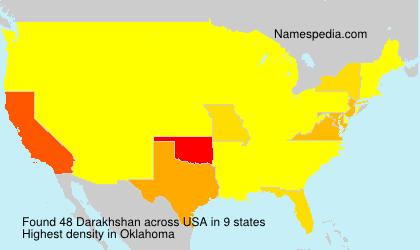 Surname Darakhshan in USA