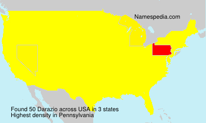 Surname Darazio in USA