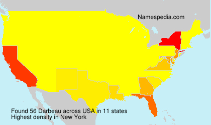 Surname Darbeau in USA