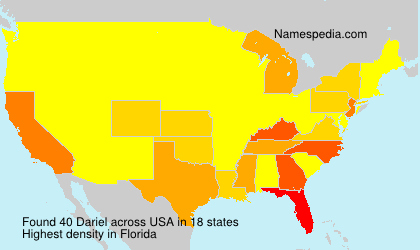 Surname Dariel in USA