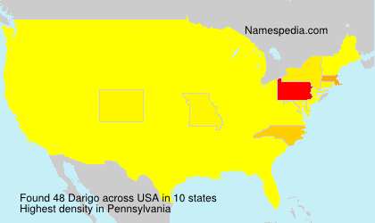 Surname Darigo in USA