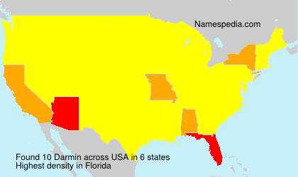 Surname Darmin in USA