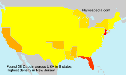 Surname Daudin in USA