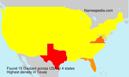 Surname Dautant in USA