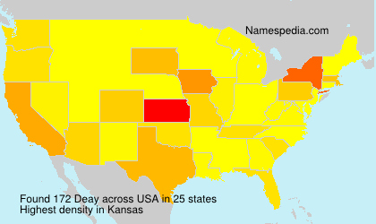 Surname Deay in USA