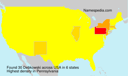 Surname Debkowski in USA