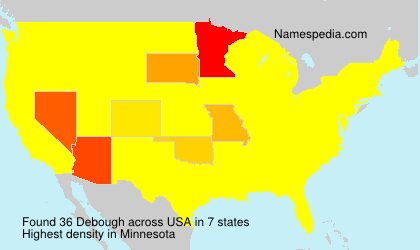 Surname Debough in USA