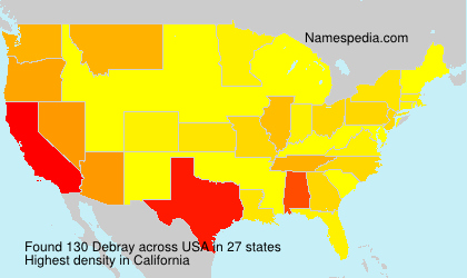 Surname Debray in USA