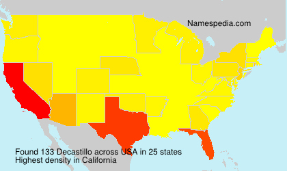 Surname Decastillo in USA