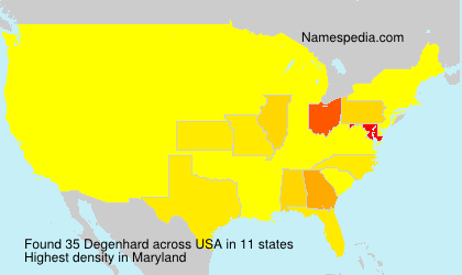 Surname Degenhard in USA