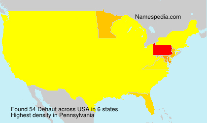 Surname Dehaut in USA