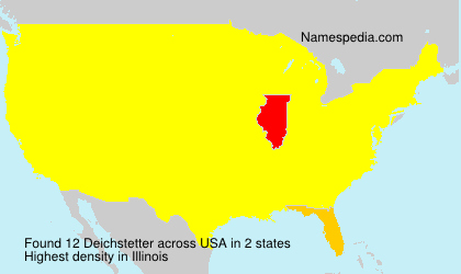 Surname Deichstetter in USA