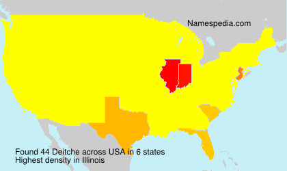 Surname Deitche in USA