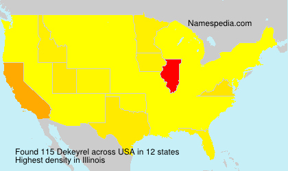 Surname Dekeyrel in USA