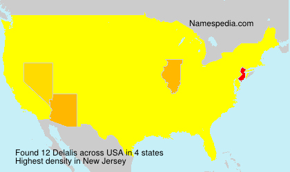 Surname Delalis in USA