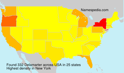 Surname Delamarter in USA