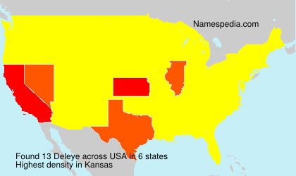 Surname Deleye in USA