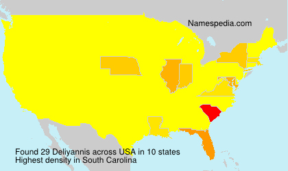 Surname Deliyannis in USA