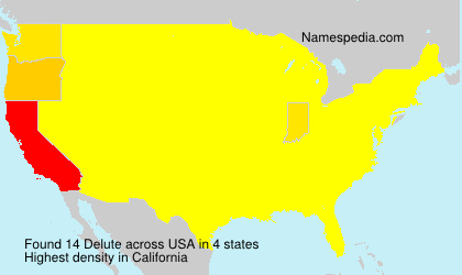 Surname Delute in USA