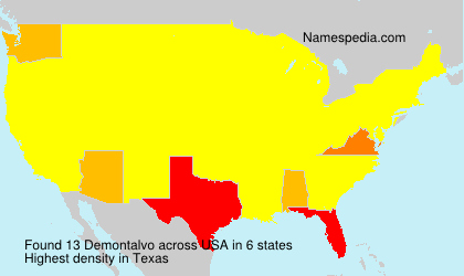 Surname Demontalvo in USA