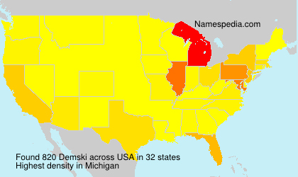 Surname Demski in USA