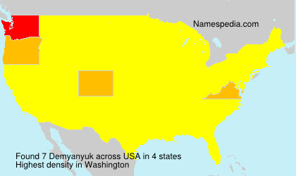 Surname Demyanyuk in USA