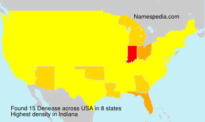 Surname Denease in USA