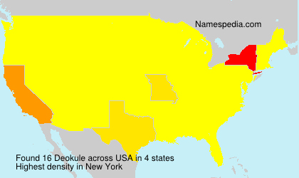Surname Deokule in USA