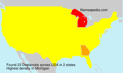 Surname Deplancke in USA