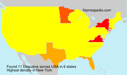 Surname Dequaine in USA