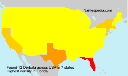 Surname Derbala in USA