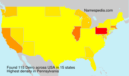 Surname Derro in USA