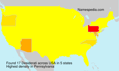 Surname Desiderati in USA