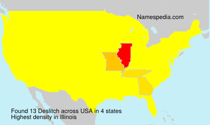 Surname Deslitch in USA
