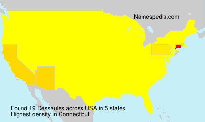 Surname Dessaules in USA