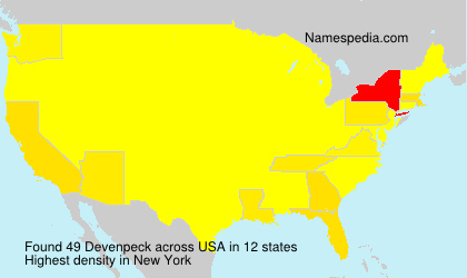 Surname Devenpeck in USA