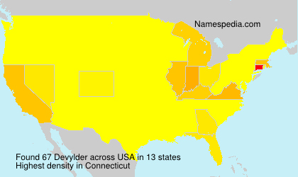 Surname Devylder in USA