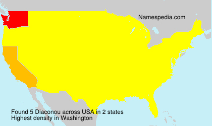 Surname Diaconou in USA