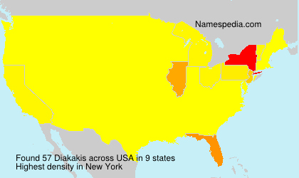 Surname Diakakis in USA