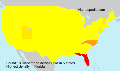 Surname Dienemann in USA
