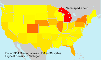 Surname Diesing in USA