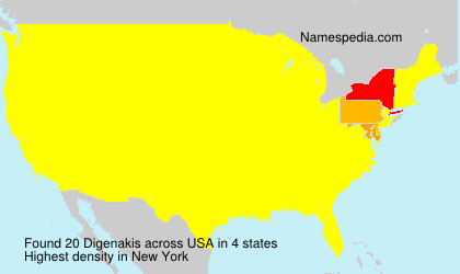 Surname Digenakis in USA