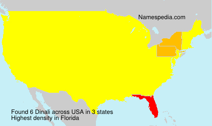Surname Dinali in USA